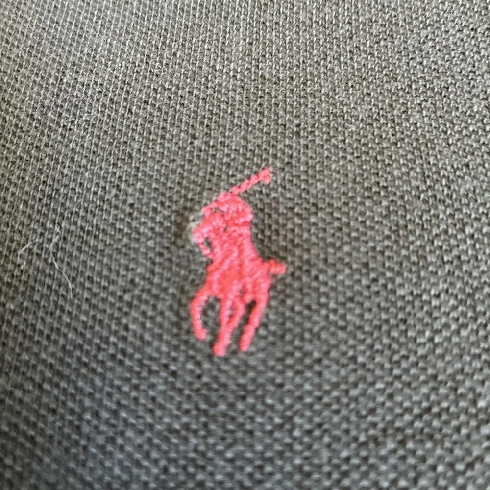 Polo Ralph Lauren Short Sleeve Polo Shirt Size L Mens Dark Green Red Golf USA